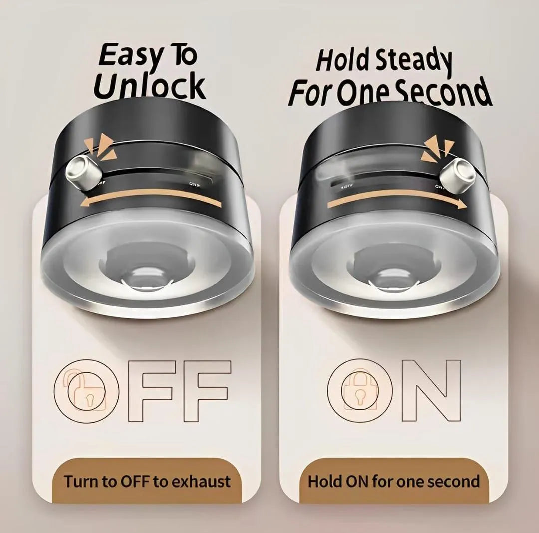 Vacuum Magnetic Phone Stand Black ABS