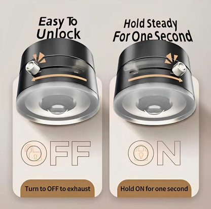 Vacuum Magnetic Phone Stand Black ABS