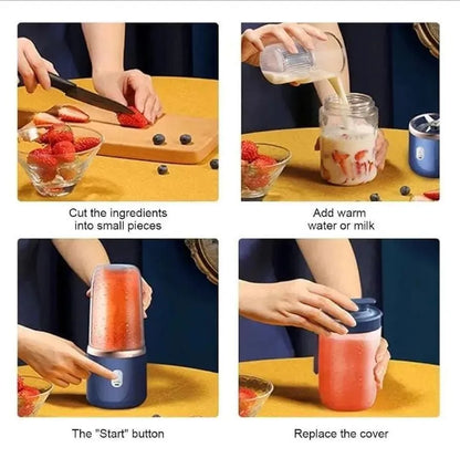 Rechargeable Blue Juicer Blender for Home & Travel