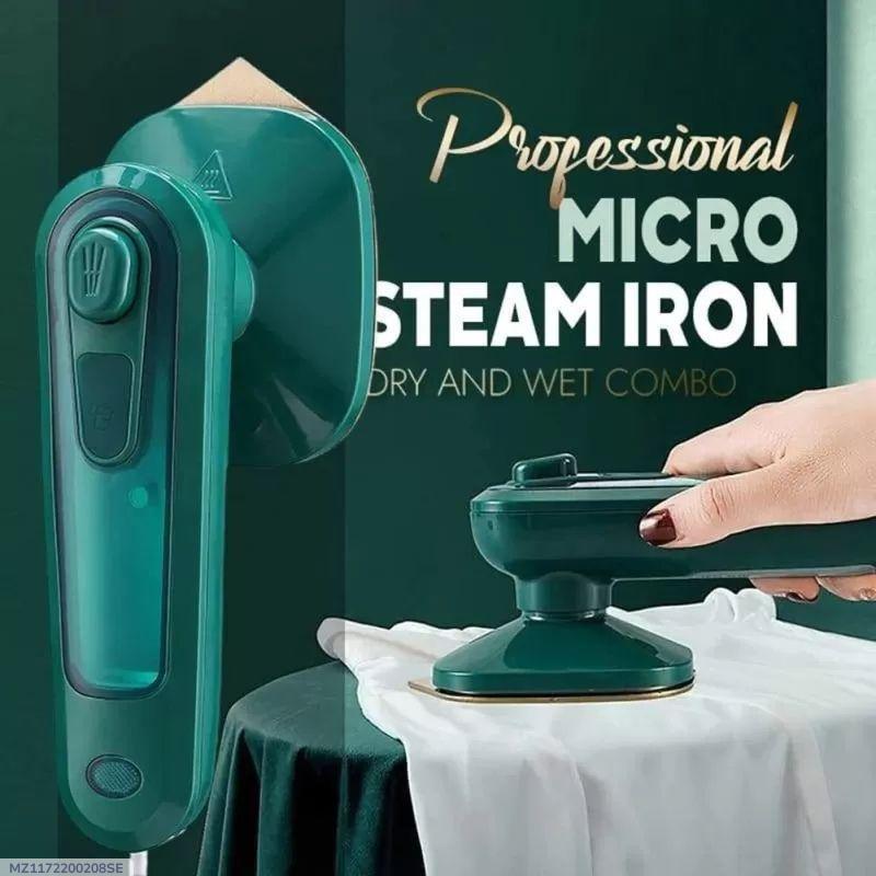 Foldable Steam Iron Green ABS Lightweight Portable