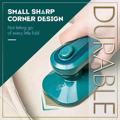 Foldable Steam Iron Green ABS Lightweight Portable