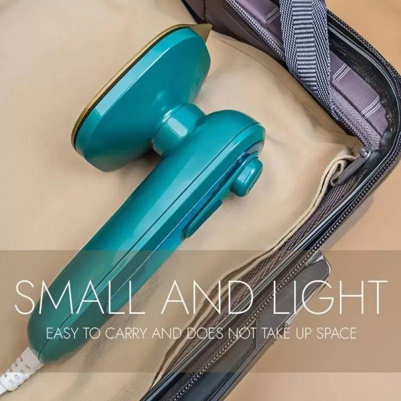 Foldable Steam Iron Green ABS Lightweight Portable