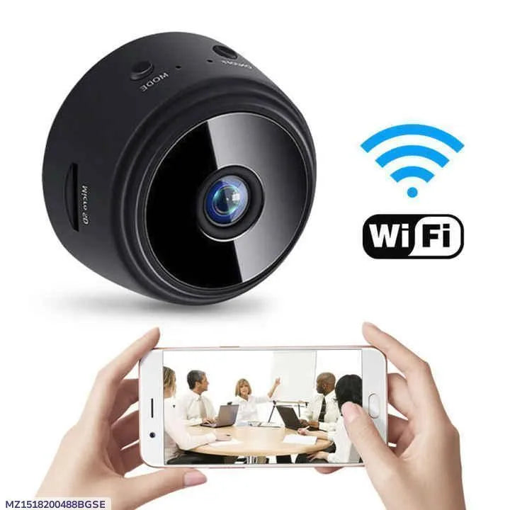 Mini Wireless WiFi Camera Black ABS Plastic
