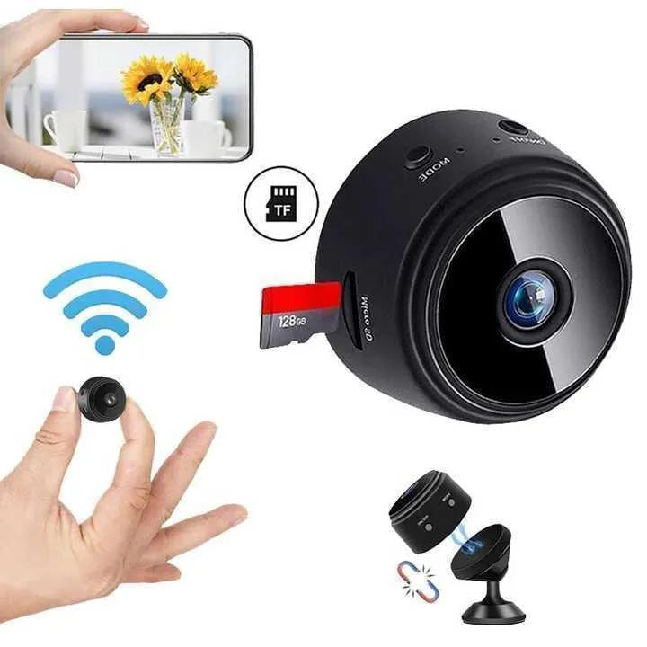 Mini Wireless WiFi Camera Black ABS Plastic