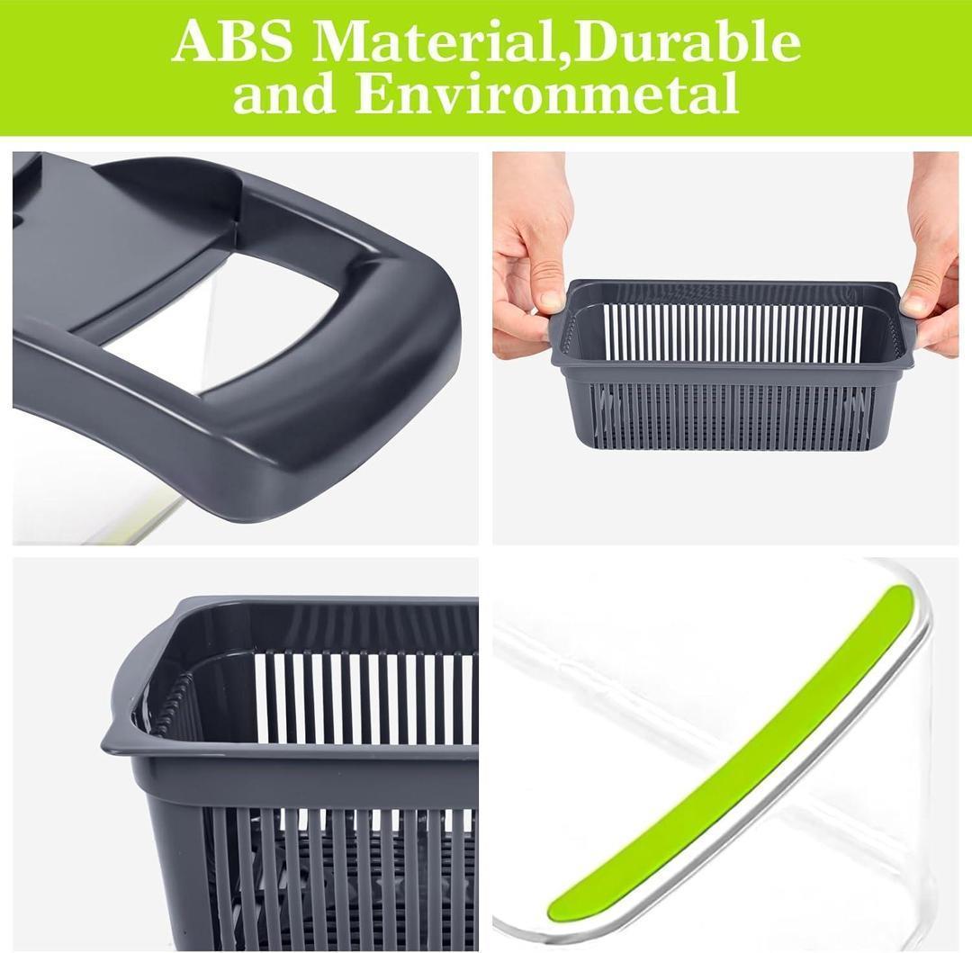 Green ABS Vegetable Cutter 1 Pc Kitchen Tool