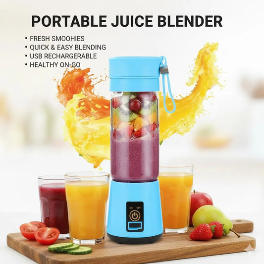Portable USB Rechargeable Juice Blender Blue