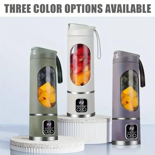 Portable Rechargeable Green Electric Juicer Blender