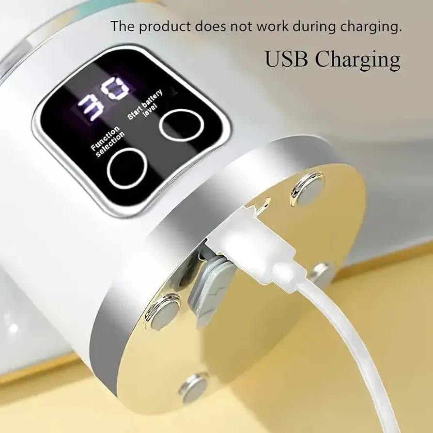 Portable Rechargeable Green Electric Juicer Blender