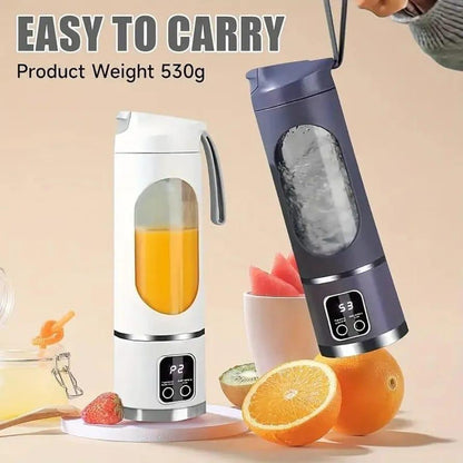 Portable Rechargeable Green Electric Juicer Blender