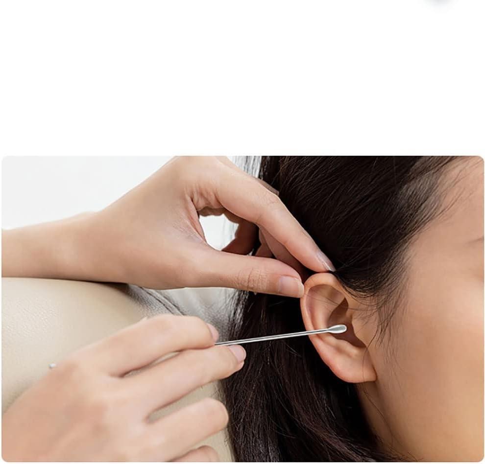 Stainless Steel Ear Wax Cleaning Kit 6Pcs Yellow Case