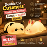 Panda + Rabbit Night Light Combo