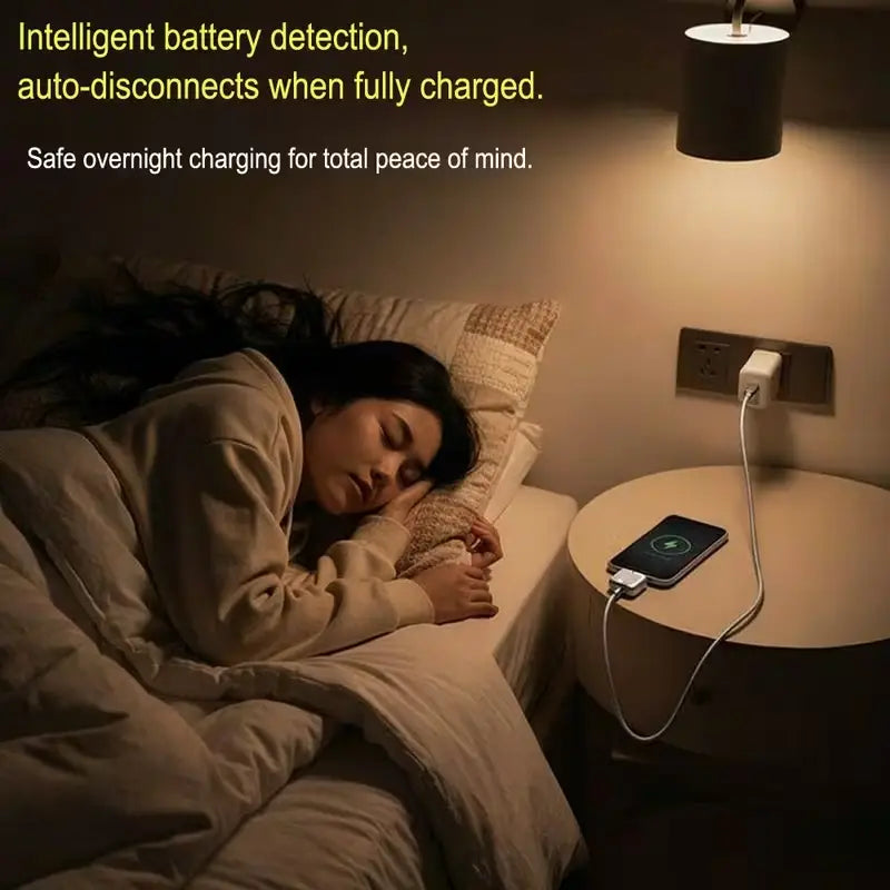 LX-007 Smart Auto Charging Disconnector | 140W USB-C Power Cut Adapter